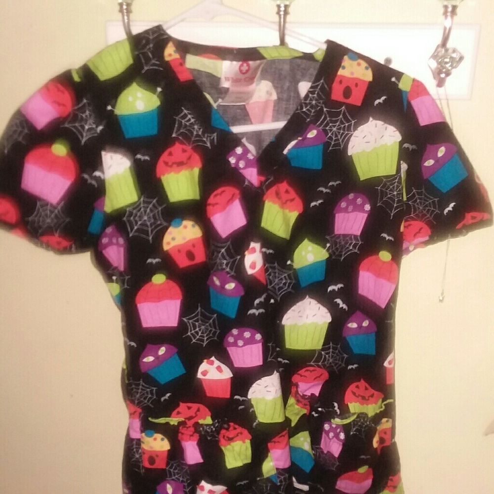 Cupcake Scrub Top by White Cross